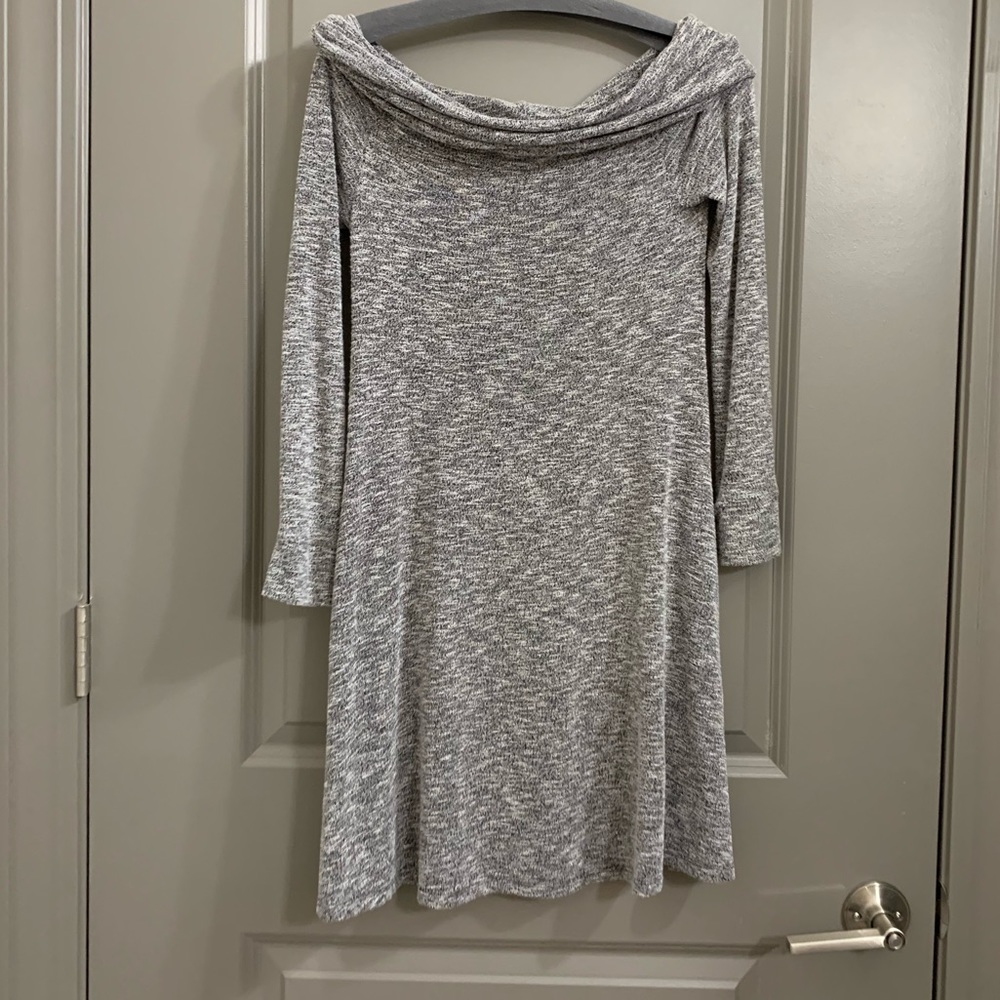 Off the shoulder sweater dress